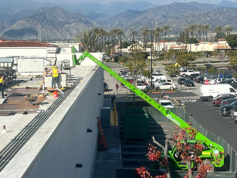 Photo of solar field electrical work for site repair or decommissioning.