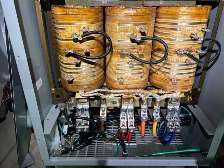 View of multiple Level 2 EVSE charging stations ready for use at Marina Ford.