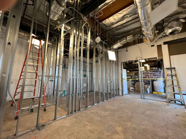 Electrical components, main service panel, or switchgear for the service center upgrade.